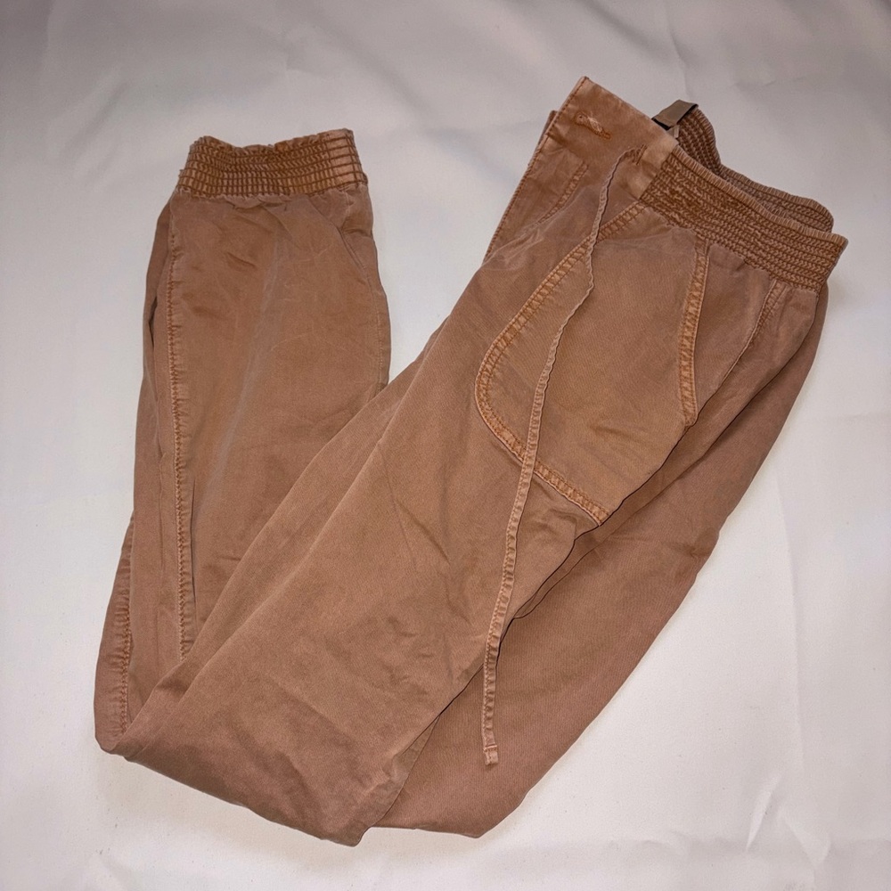 Women Tan Jogger Pants